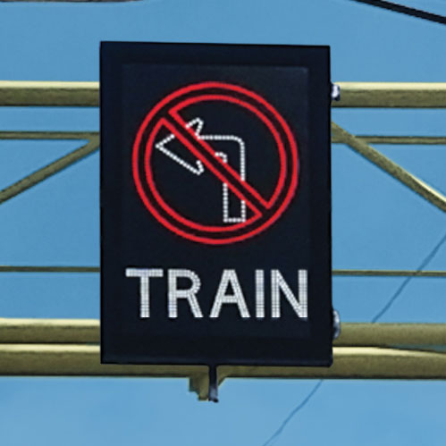 no left turn sign image