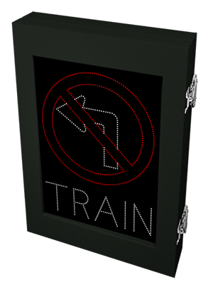 29506 (DOT4836WRW-D601) No Left Turn Symbol TRAIN LED Sign