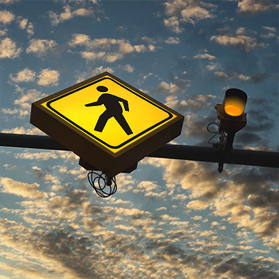 pedestrian crossing sign image
