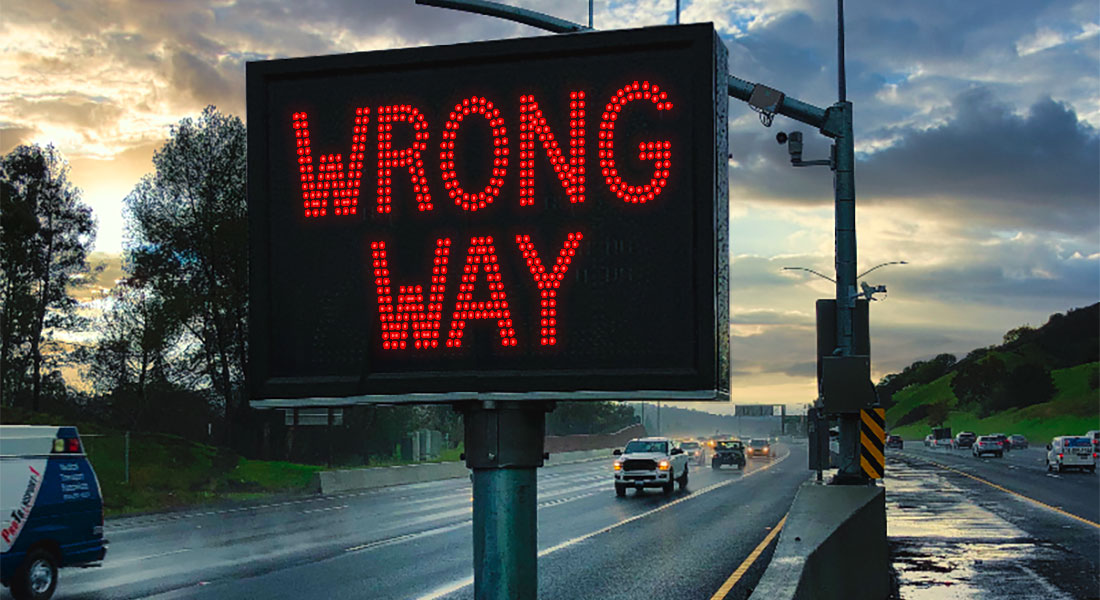 The LED Wrong Way Traffic Sign: Helping Prevent Deadly Mistakes header image