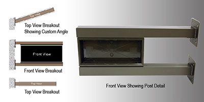 Double Post Projection Mount