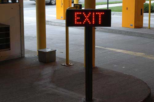 Exit Sign at St. Vincents  Health System, Erie, PA