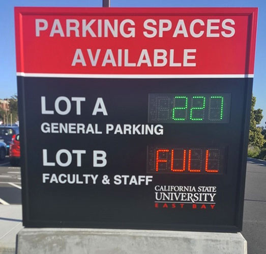 Parking Garage Facility Capacity Signs Size Options Attention Lot Full Sign