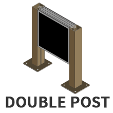 Double Post Mount