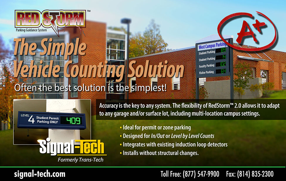 The RedStorm™ Parking Guidance System Is The Ideal Vehicle Counting Solution for College and University Campuses!