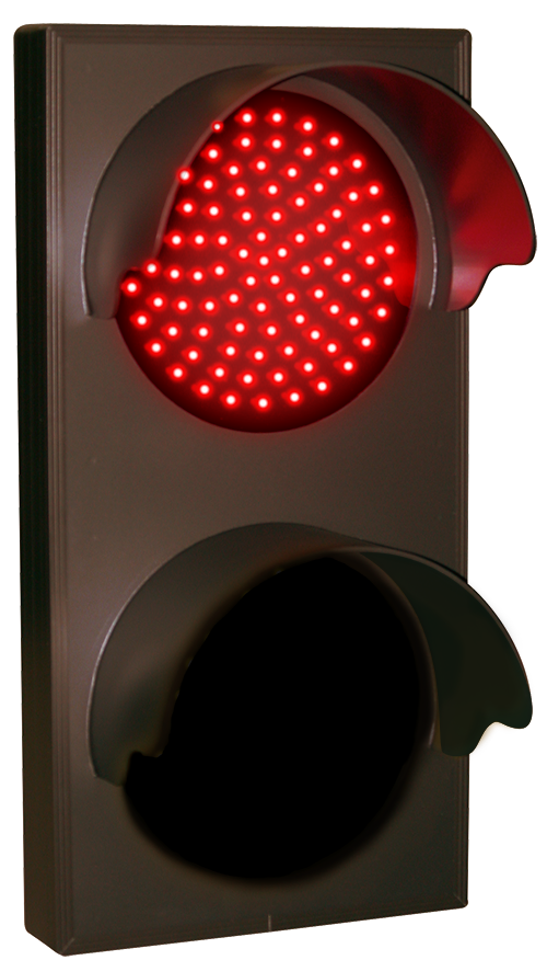 Signal-Tech Indicator Dots, Double with Hoods, Vertical, 4 in dia, Red - Amber (120-277 VAC) - 12958 Product Message