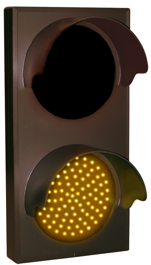 Signal-Tech Indicator Dots, Double with Hoods, Vertical, 4 in dia, Red - Amber (120-277 VAC) - 12958 Product Message