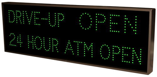 Signal-Tech DRIVE-UP | 24 HOUR ATM OPEN | OPEN | CLOSED (120-277 VAC) - 13239 Product Message