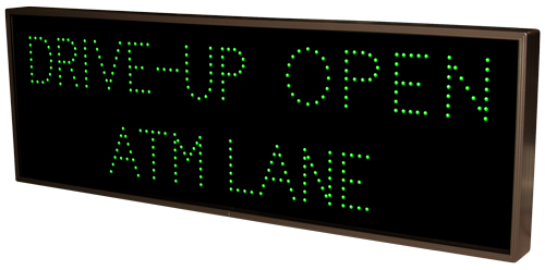 Signal-Tech DRIVE-UP | ATM LANE | OPEN | CLOSED (120-277 VAC) - 15535 Product Message