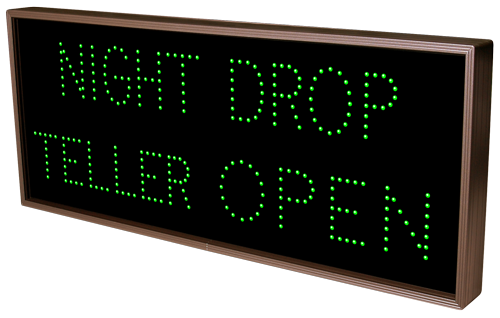 Signal-Tech NIGHT DROP | TELLER | OPEN | CLOSED (120-277 VAC) - 20946 Product Message