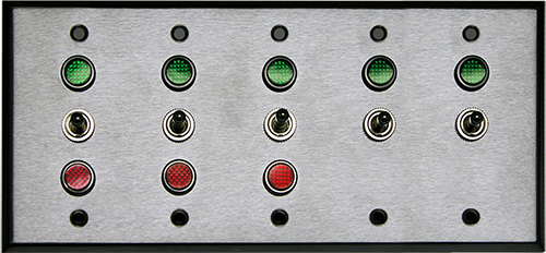 5 Gang Switch (2-SPST) (3-SPDT) (120VAC) Image