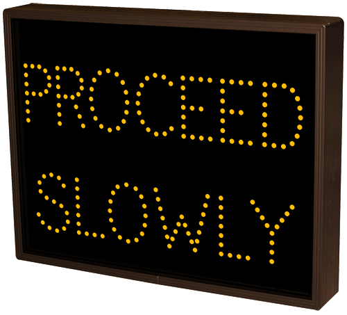 Signal-Tech STOP HERE | PROCEED SLOWLY (12-24 VDC) - 34194 Product Message