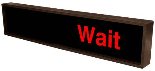 Signal-Tech Enter | Wait (120-277 VAC) - 35139 Product Message