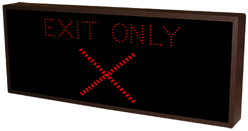 Signal-Tech EXPRESS SERVICE w/Down Arrow | EXIT ONLY X (120-277 VAC) - 35662 Product Message