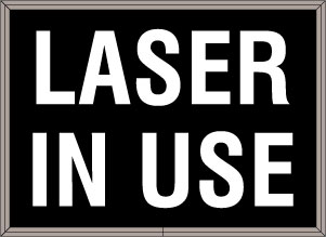 LASER IN USE Image