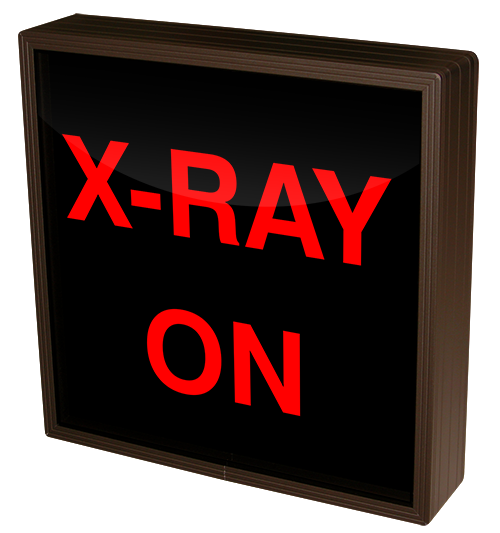 38678 (SBL1212RA259) XRAY ON LED Sign Medical InUse Safety Signs