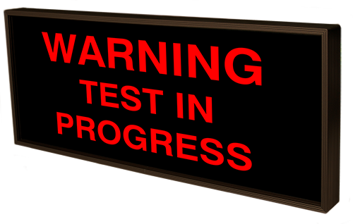 Signal-Tech 38818 SBL1224R-C636/120-277VAC WARNING TEST IN PROGRESS (120-277 VAC)