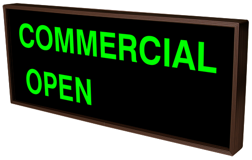Signal-Tech COMMERCIAL | OPEN | CLOSED (120-277 VAC) - 38982 Product Message