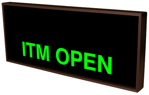 Signal-Tech ATM OPEN | ITM OPEN (120-277 VAC) - 38984 Product Message