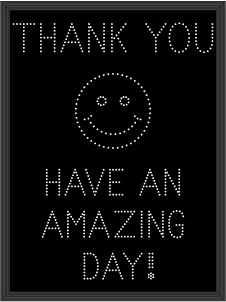 THANK YOU w/Smiley Face HAVE AN AMAZING DAY! Image
