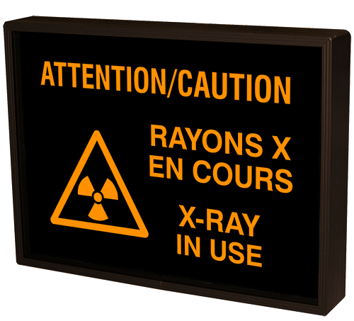 Signal-Tech 39356 SBL811A-K089/120-277VAC ATTENTION/CAUTION RAYONS X EN COURS X-RAY IN USE w/Caution Symbol (120-277 VAC)