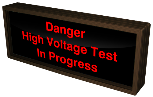Signal-Tech 39671 PHX718R-C224/120-277VAC Danger High Voltage Test In Progress (120-277 VAC)