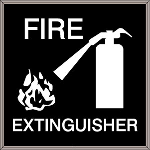 FIRE EXTINGUISHER w/FIRE EXTINGUISHER SYMBOL Image