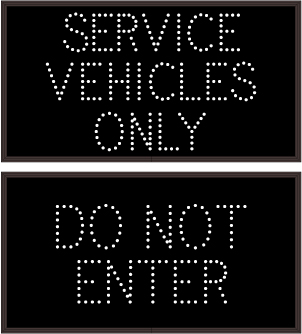 SERVICE VEHICLES ONLY Image