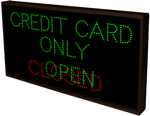 Signal-Tech 45241 TCL2436GGR-A354/120-277VAC CREDIT CARD ONLY | OPEN | CLOSED (120-277 VAC)
