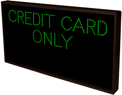 Signal-Tech CREDIT CARD ONLY | OPEN | CLOSED (120-277 VAC) - 45241 Product Message