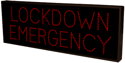 Signal-Tech LOCKDOWN EMERGENCY | DO NOT ENTER | WELCOME (12-24 VDC) - 46556 Product Message