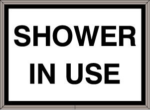 SHOWER IN USE Image