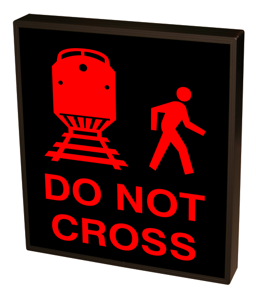 Signal-Tech Train Symbol Pedestrain DO NOT CROSS | Train Symbol Pedestrain DO NOT CROSS (120-277 VAC) - 47637 Product Message