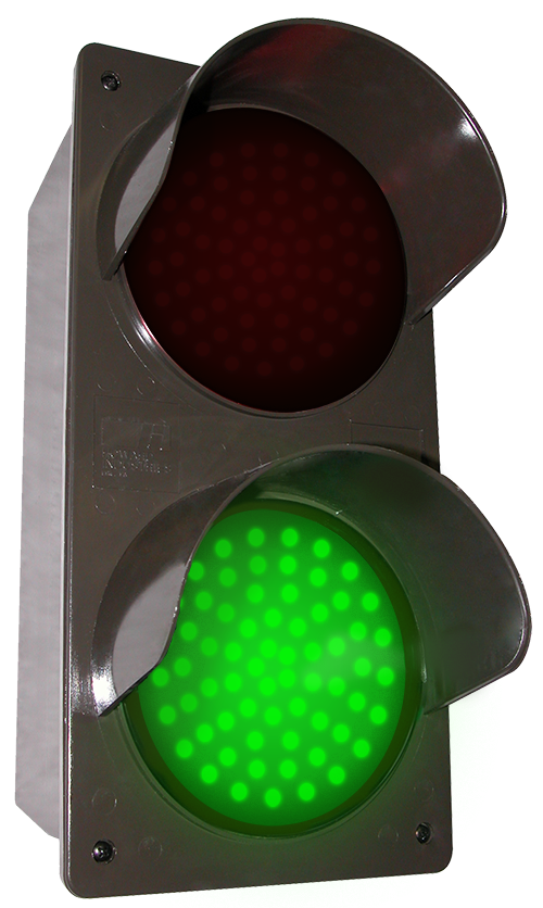 50937 (TCILV-RG/120-277VAC) Traffic Controller Vertical, Red-Green (120-277 LED Sign | Open Closed |