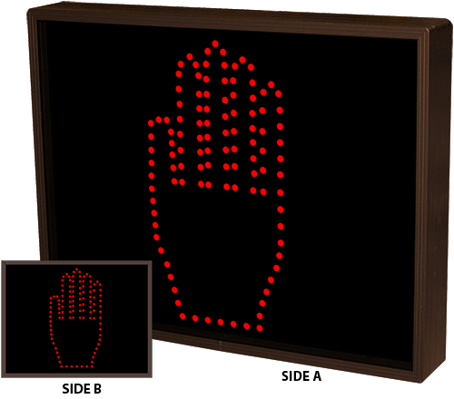 Signal-Tech Pedestrian Symbol | Hand Symbol | Pedestrian Symbol | Hand Symbol (120-277 VAC) - 52146 Product Message