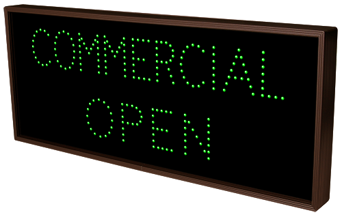 Signal-Tech COMMERCIAL | OPEN | CLOSED (120-277 VAC) - 5259 Product Message