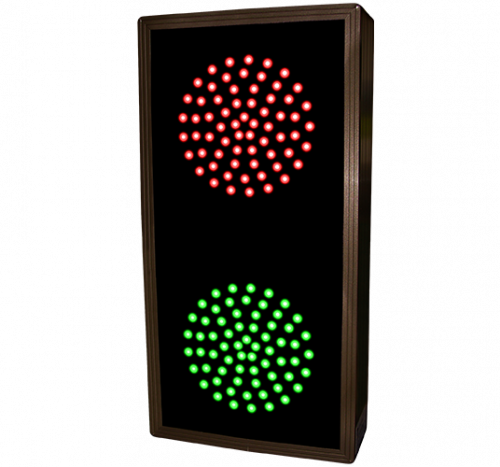 Signal-Tech 5440 TCL147RG-225/120-277VAC Indicator Dots, Double, Vertical, 4 in dia, Red - Green (120-277 VAC)