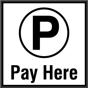 Parking P w/ Pay Here Image