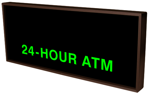 Signal-Tech LANE OPEN | LANE CLOSED | 24-HOUR ATM (120-277 VAC) - 54871 Product Message