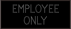 EMPLOYEE ONLY Image