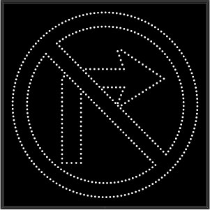 R3-1 No Right Turn Symbol Image