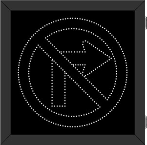 R3-1 No Right Turn Symbol Image