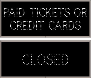 PAID TICKETS OR CREDIT CARDS Image
