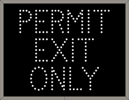 PERMIT EXIT ONLY Image